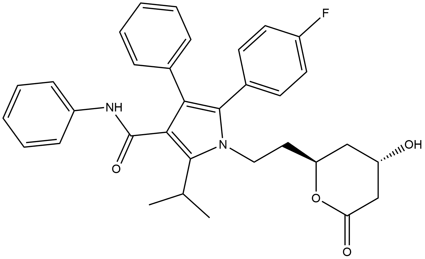 Atorvastatin EP Impurity H Structure