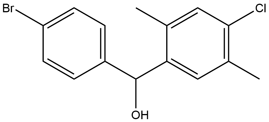 α-(4-Bromophenyl)-4-chloro-2,5-dimethylbenzenemethanol Structure