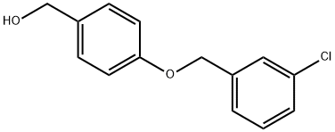 Benzenemethanol, 4-[(3-chlorophenyl)methoxy]- Structure