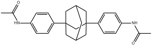 Acetamide, N,N'-(tricyclo[3.3.1.13,7]decane-1,3-diyldi-4,1-phenylene)bis- Structure