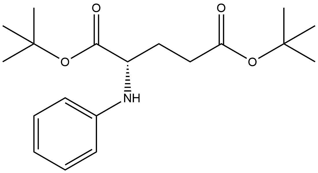 1,5-Bis(1,1-dimethylethyl) N-phenyl-L-glutamate Structure