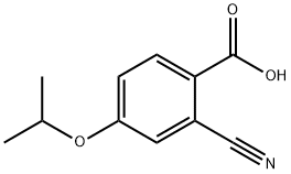 2-cyano-4-(propan-2-yloxy)benzoic acid Structure