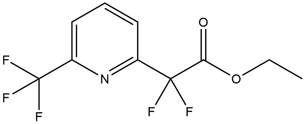 Ethyl 2,2-difluoro-2-(6-(trifluoromethyl)pyridin-2-yl)acetate Structure