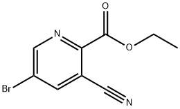 Ethyl 5-bromo-3-cyano-2-pyridinecarboxylate Structure