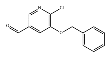 3-Pyridinecarboxaldehyde, 6-chloro-5-(phenylmethoxy)- Structure