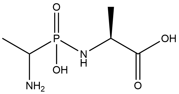 N-[(1-Aminoethyl)(hydroxy)phosphoryl]alanine Structure