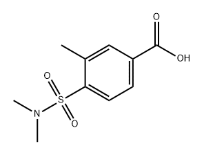 Benzoic acid, 4-[(dimethylamino)sulfonyl]-3-methyl- Structure