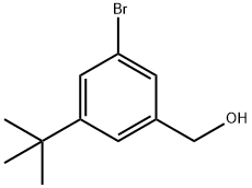 (3-bromo-5-(tert-butyl)phenyl)methanol Structure