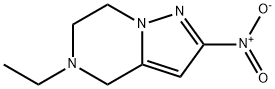 Pyrazolo[1,5-a]pyrazine, 5-ethyl-4,5,6,7-tetrahydro-2-nitro- 구조식 이미지