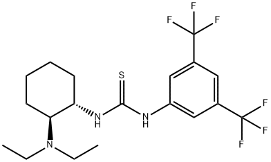 Thiourea, N-[3,5-bis(trifluoromethyl)phenyl]-N'-[(1S,2S)-2-(diethylamino)cyclohexyl]- Structure