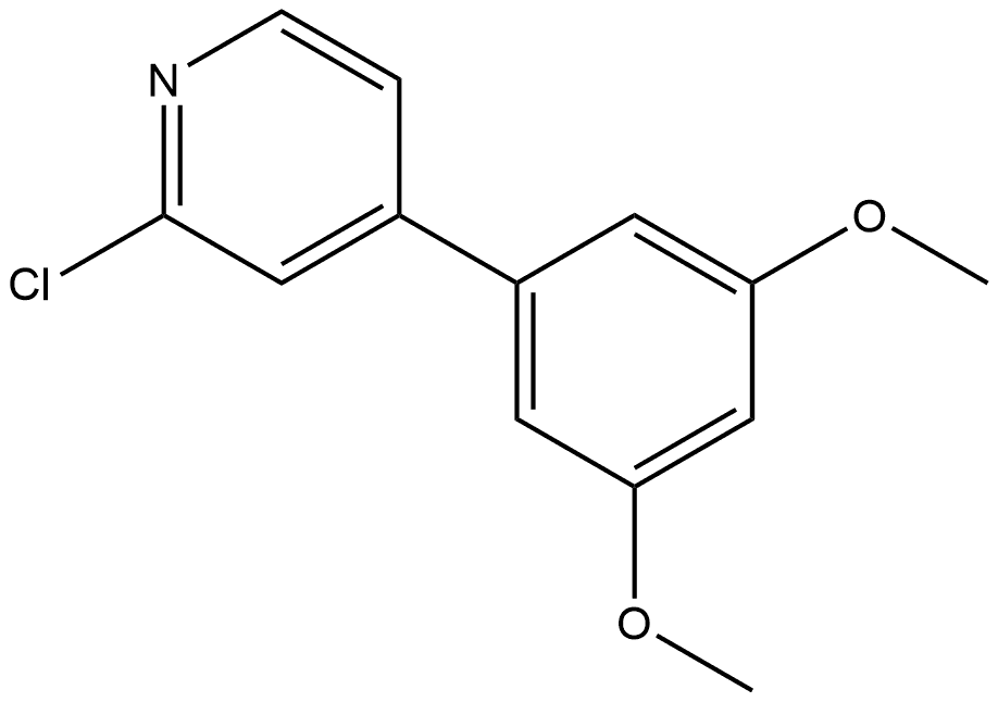 Pyridine, 2-chloro-4-(3,5-dimethoxyphenyl)- Structure