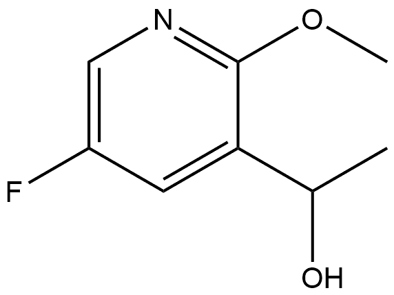 3-Pyridinemethanol, 5-fluoro-2-methoxy-α-methyl- Structure