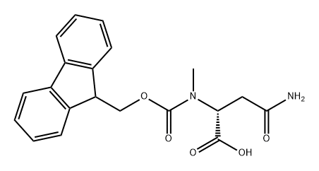 D-Asparagine, N2-[(9H-fluoren-9-ylmethoxy)carbonyl]-N-methyl- Structure