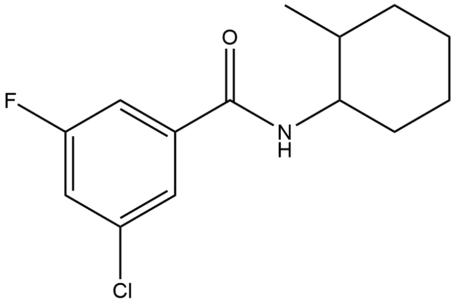 3-Chloro-5-fluoro-N-(2-methylcyclohexyl)benzamide Structure