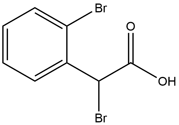 Benzeneacetic acid, a,2-dibromo- 구조식 이미지