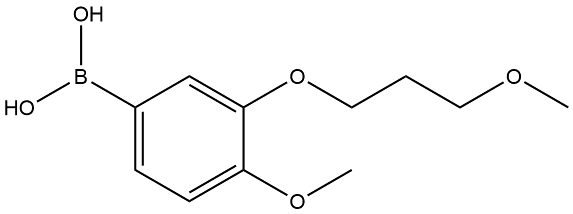 B-[4-Methoxy-3-(3-methoxypropoxy)phenyl]boronic acid Structure