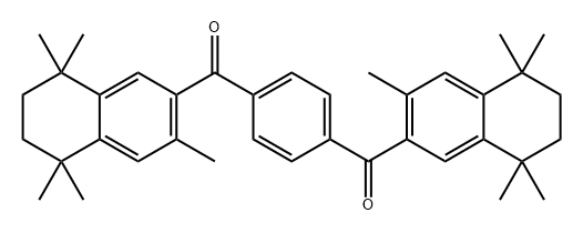 Methanone, 1,1'-(1,4-phenylene)bis[1-(5,6,7,8-tetrahydro-3,5,5,8,8-pentamethyl-2-naphthalenyl)- Structure