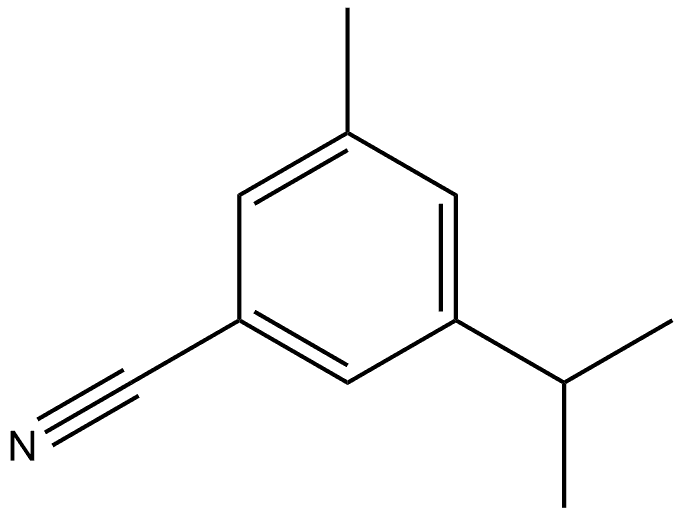 3-Methyl-5-(1-methylethyl)benzonitrile Structure