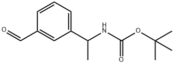 tert-butyl N-[1-(3-formylphenyl)ethyl]carbamate Structure