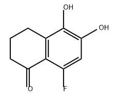 1(2H)-Naphthalenone, 8-fluoro-3,4-dihydro-5,6-dihydroxy- Structure