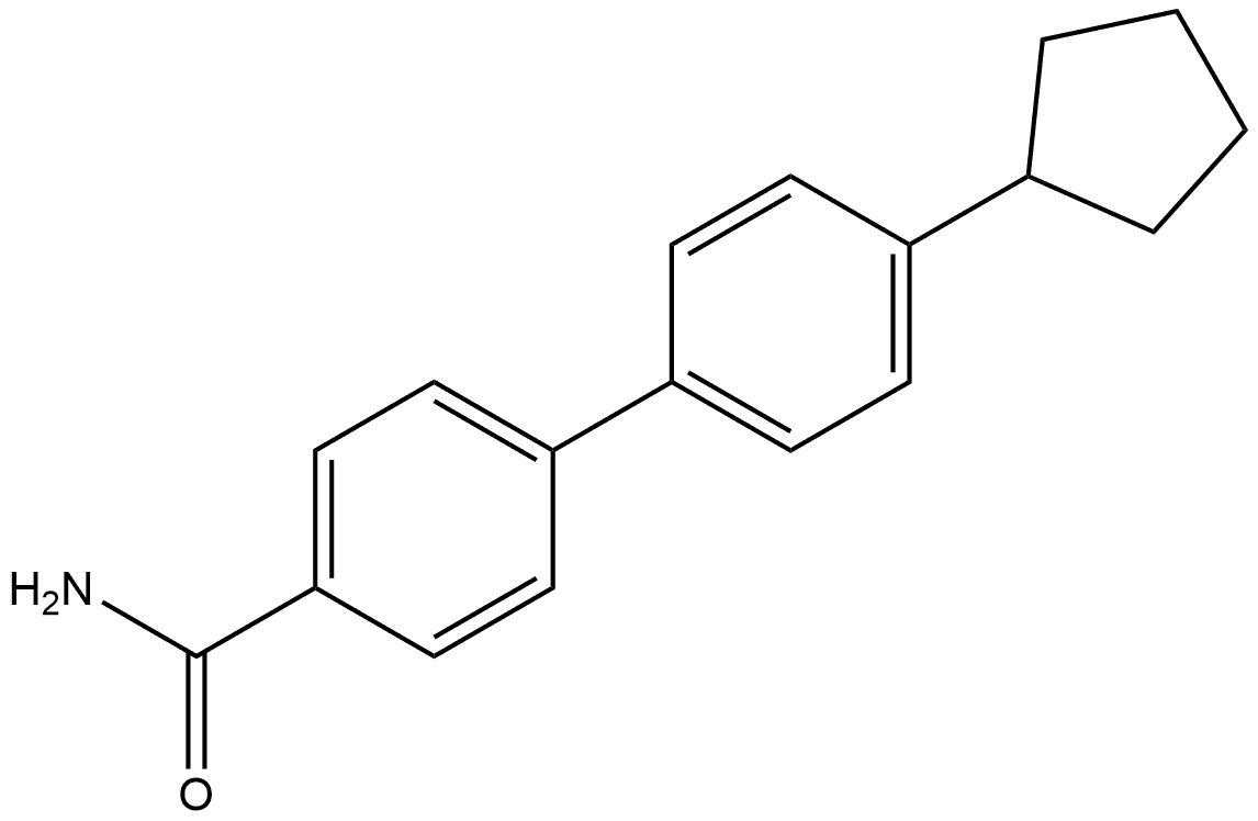 4'-Cyclopentyl[1,1'-biphenyl]-4-carboxamide Structure