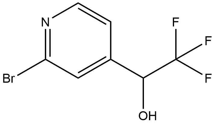 1-(2-Bromo-4-pyridyl)-2,2,2-trifluoroethanol Structure