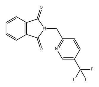 1H-Isoindole-1,3(2H)-dione, 2-[[5-(trifluoromethyl)-2-pyridinyl]methyl]- Structure