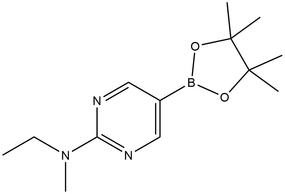 N-Ethyl-N-methyl-5-(4,4,5,5-tetramethyl-1,3,2-dioxaborolan-2-yl)-2-pyrimidina... Structure