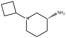 3-Piperidinamine, 1-cyclobutyl-, (3R)- Structure