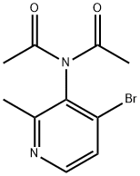 Acetamide, N-acetyl-N-(4-bromo-2-methyl-3-pyridinyl)- 구조식 이미지