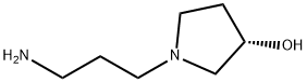 3-Pyrrolidinol, 1-(3-aminopropyl)-, (3S)- 구조식 이미지