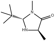 4-Imidazolidinone, 2-(1,1-dimethylethyl)-3,5-dimethyl-, (2S,5R)- 구조식 이미지