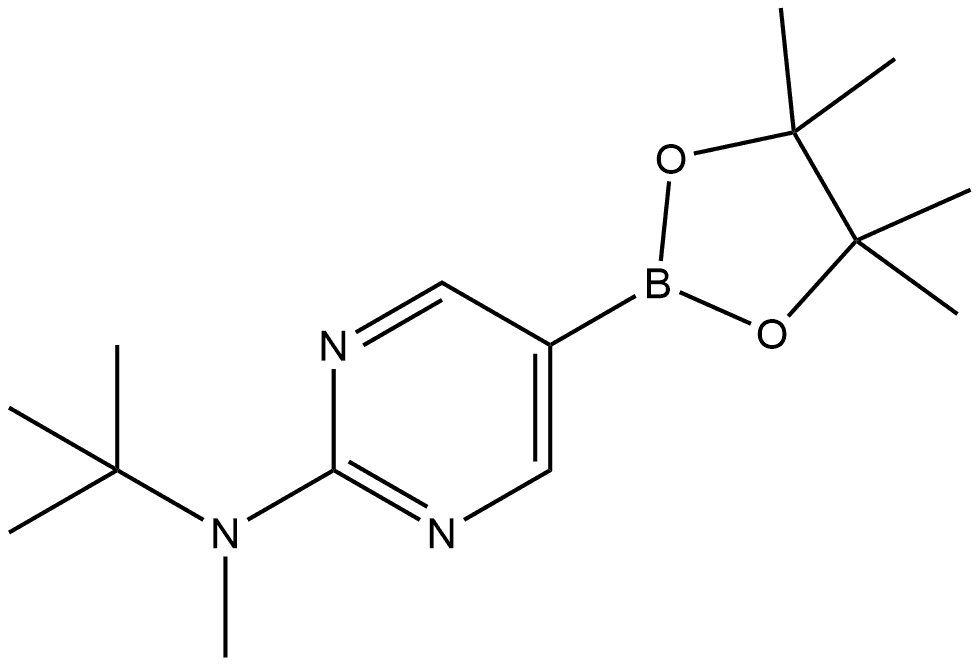 N-(1,1-Dimethylethyl)-N-methyl-5-(4,4,5,5-tetramethyl-1,3,2-dioxaborolan-2-yl... Structure