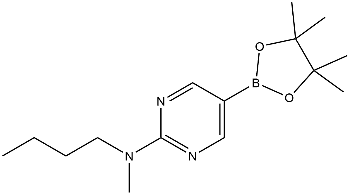 N-Butyl-N-methyl-5-(4,4,5,5-tetramethyl-1,3,2-dioxaborolan-2-yl)-2-pyrimidina... Structure