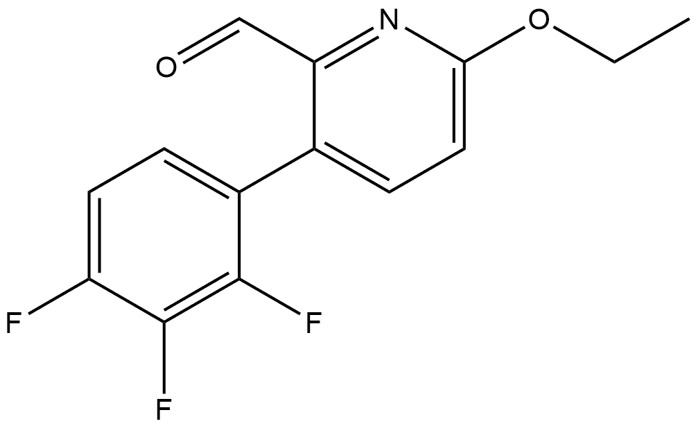 2-Pyridinecarboxaldehyde,6-ethoxy-3-(2,3,4-trifluorophenyl)- Structure