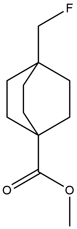 Bicyclo[2.2.2]octane-1-carboxylic acid, 4-(fluoromethyl)-, methyl ester Structure