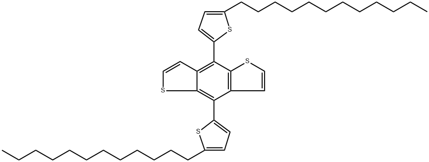 4,8-bis(5-dodecylthiophene-2-yl)benzo[1,2-b:4,5-b']dithiophene Structure