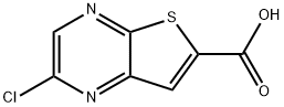 Thieno[2,3-b]pyrazine-6-carboxylic acid, 2-chloro- Structure
