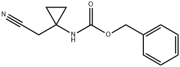 Carbamic acid, N-[1-(cyanomethyl)cyclopropyl]-, phenylmethyl ester Structure