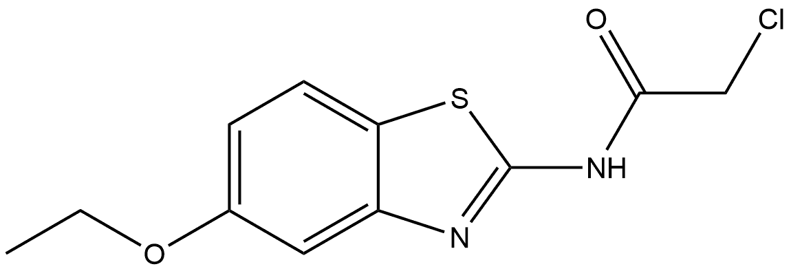 2-Chloro-N-(5-ethoxy-2-benzothiazolyl)acetamide Structure