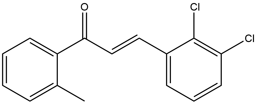 (2E)-3-(2,3-Dichlorophenyl)-1-(2-methylphenyl)-2-propen-1-one Structure