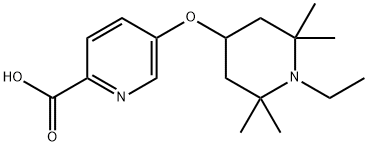 5-((1-ethyl-2,2,6,6-tetramethylpiperidin-4-yl)oxy)picolinic acid 구조식 이미지