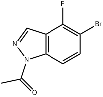 Ethanone, 1-(5-bromo-4-fluoro-1H-indazol-1-yl)- Structure