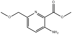 methyl 3-amino-6-(methoxymethyl)pyridine-2-carboxylate 구조식 이미지