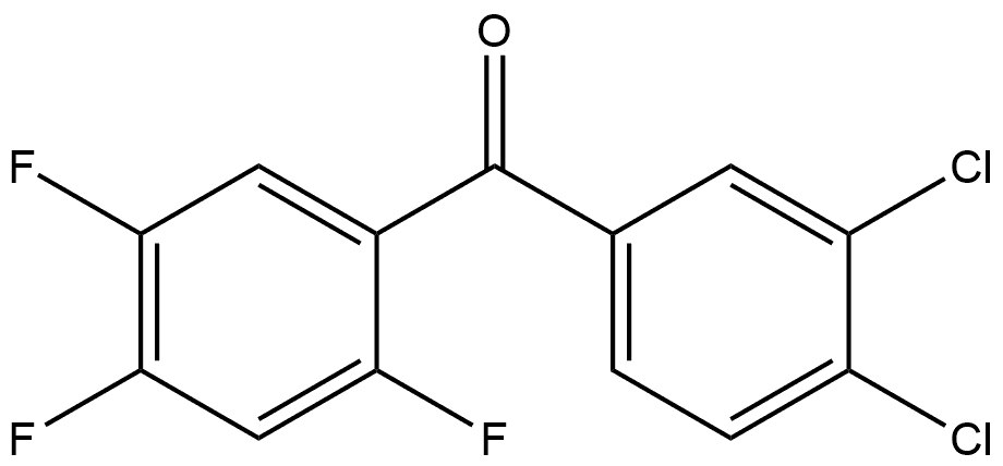Methanone, (3,4-dichlorophenyl)(2,4,5-trifluorophenyl)- Structure