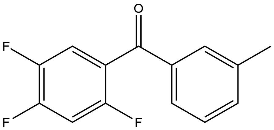 Methanone, (3-methylphenyl)(2,4,5-trifluorophenyl)- Structure