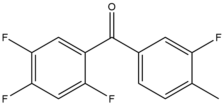 Methanone, (3-fluoro-4-methylphenyl)(2,4,5-trifluorophenyl)- Structure