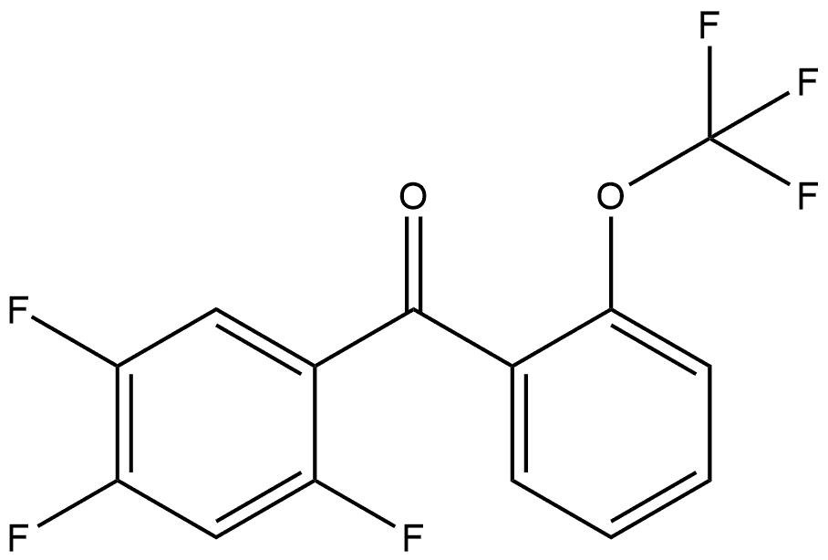 Methanone, [2-(trifluoromethoxy)phenyl](2,4,5-trifluorophenyl)- Structure