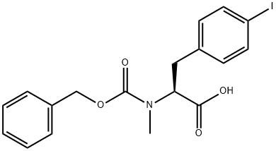 (2S)-2-{[(benzyloxy)carbonyl](methyl)amino}-3-(4-iodophenyl)propanoic acid Structure