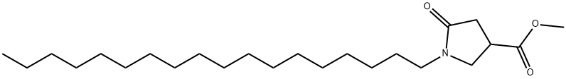 3-Pyrrolidinecarboxylic acid, 1-octadecyl-5-oxo-, methyl ester Structure